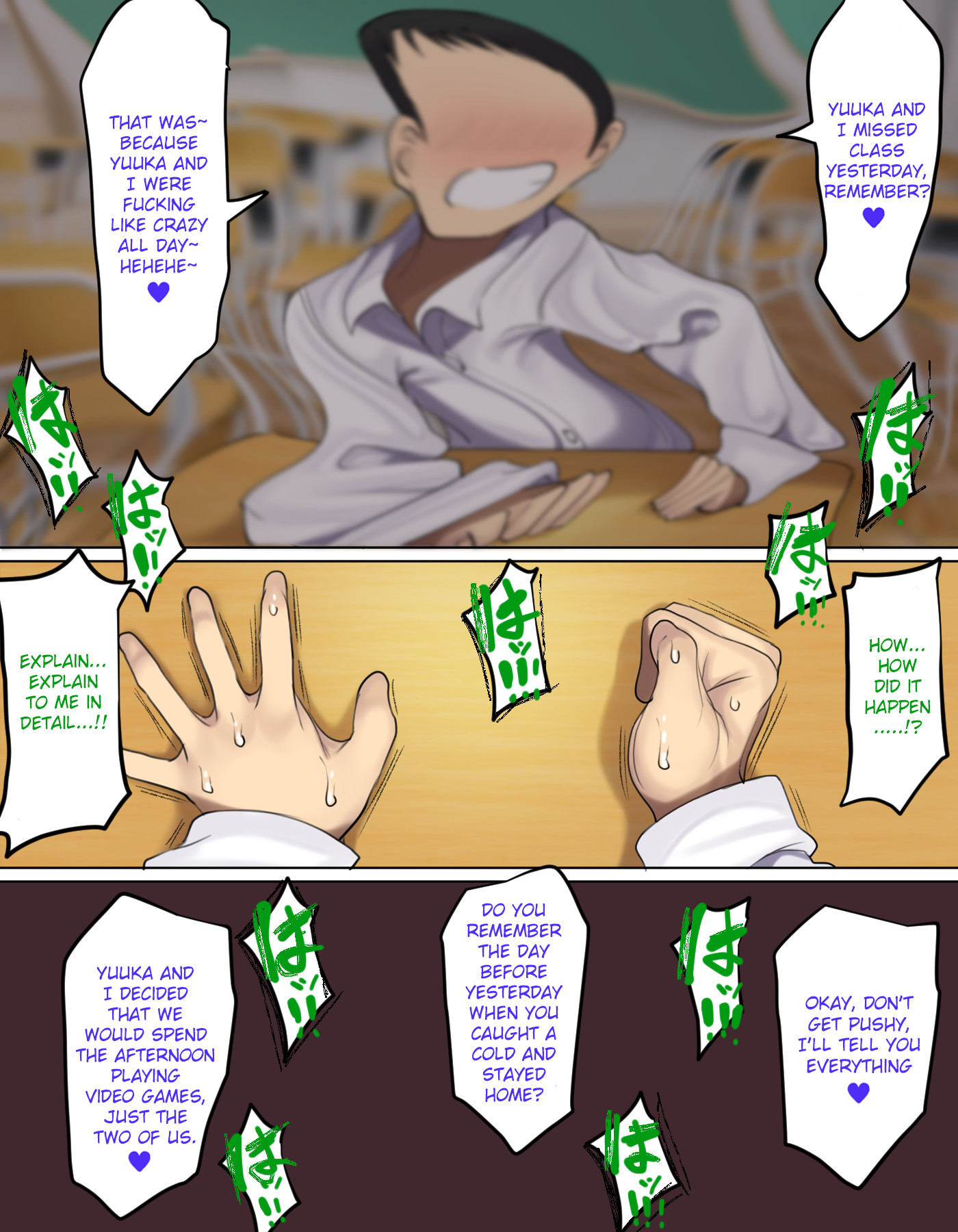 Hentai Manga Comic-Since I Was Trying To Act Cool Like I Wasn't Interested In Lewd Things He Was More Upfront With My Childhood Friend And Ended Up Fucking Her First-Read-37